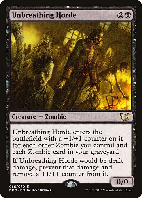 Unbreathing Horde, carta Magic di tipo Creature — Zombie illustrata da Dave Kendall