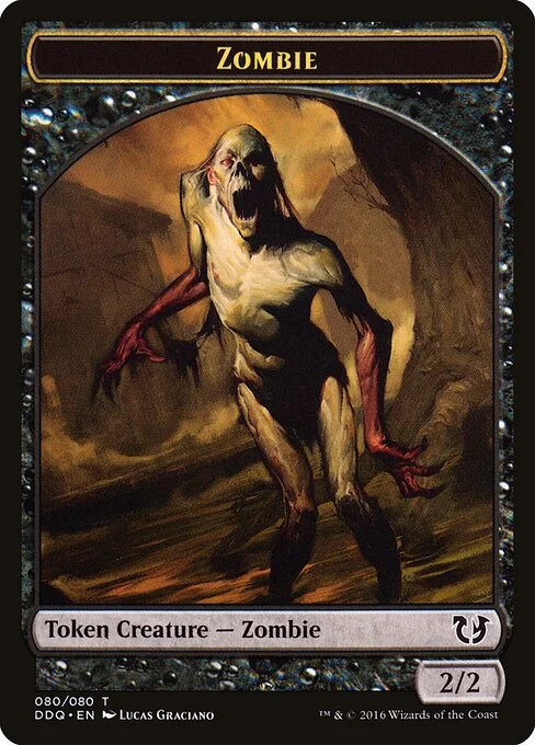 Zombie, carta Magic di tipo Token Creature — Zombie illustrata da Lucas Graciano