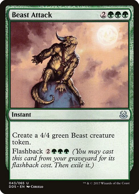 Beast Attack, carta Magic di tipo Instant illustrata da Ciruelo