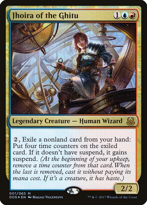 Jhoira of the Ghitu, carta Magic di tipo Legendary Creature — Human Wizard illustrata da Magali Villeneuve