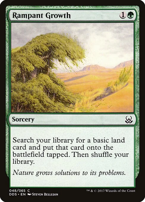 Rampant Growth, carta Magic di tipo Sorcery illustrata da Steven Belledin