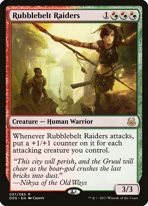 Rubblebelt Raiders, carta Magic di tipo Creature — Human Warrior illustrata da Chippy