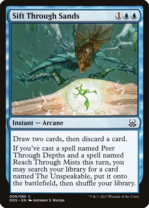 Sift Through Sands, carta Magic di tipo Instant — Arcane illustrata da Anthony S. Waters