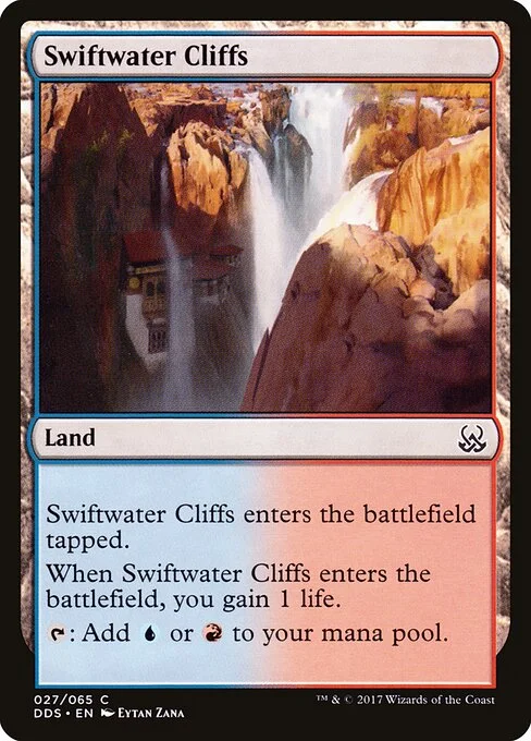 Swiftwater Cliffs, carta Magic di tipo Land illustrata da Eytan Zana
