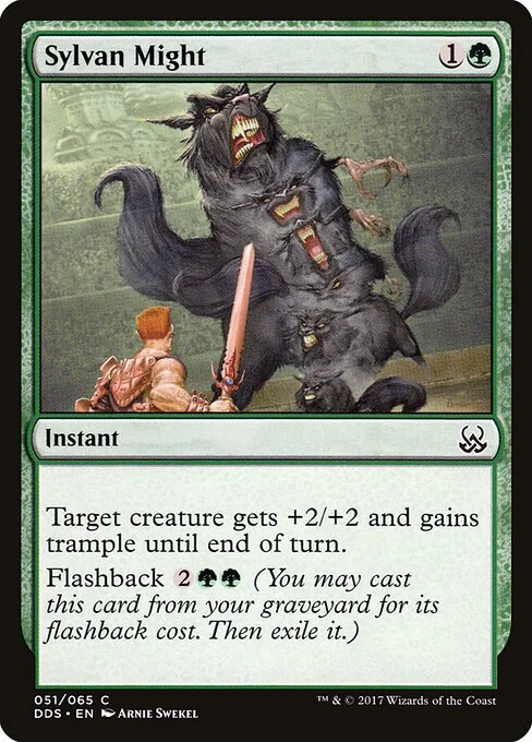 Sylvan Might, carta Magic di tipo Instant illustrata da Arnie Swekel