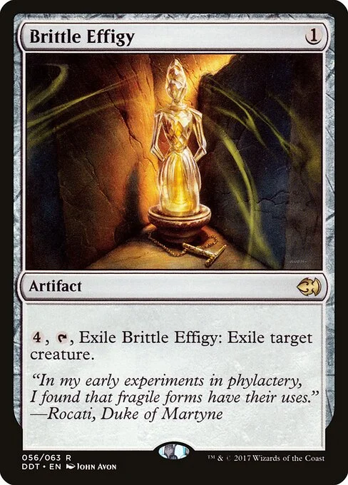 Brittle Effigy, carta Magic di tipo Artifact illustrata da John Avon