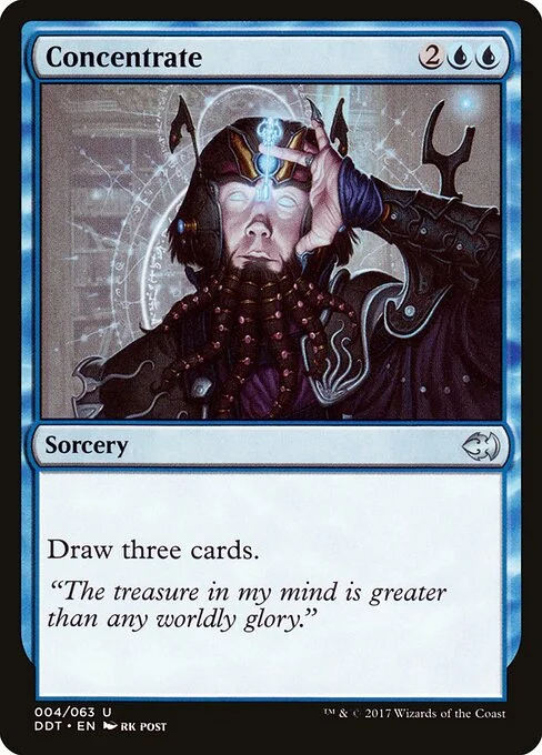 Concentrate, carta Magic di tipo Sorcery illustrata da rk post