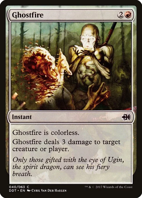 Ghostfire, carta Magic di tipo Instant illustrata da Cyril Van Der Haegen