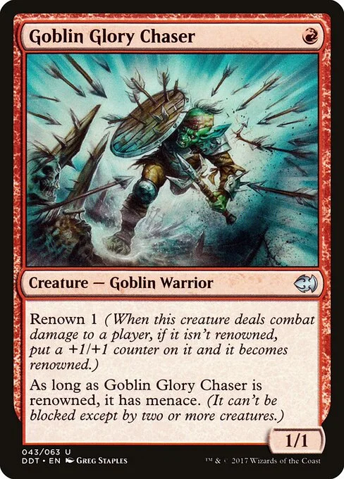 Goblin Glory Chaser, carta Magic di tipo Creature — Goblin Warrior illustrata da Greg Staples