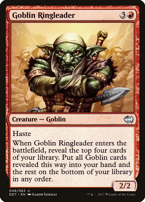 Goblin Ringleader, carta Magic di tipo Creature — Goblin illustrata da Gabor Szikszai