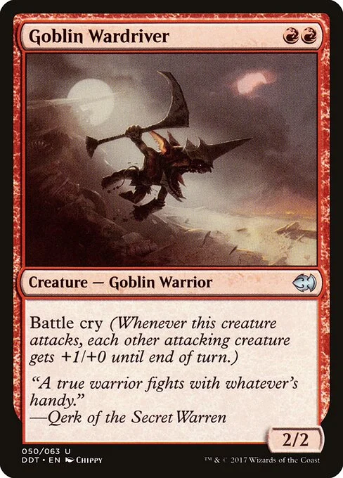 Goblin Wardriver, carta Magic di tipo Creature — Goblin Warrior illustrata da Chippy