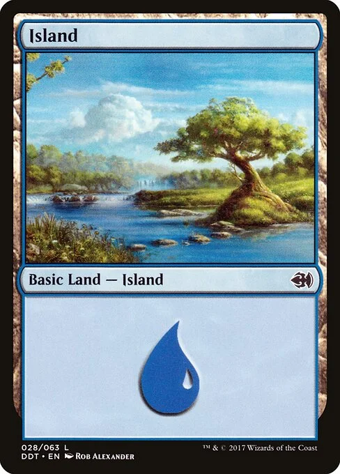 Island, carta Magic di tipo Basic Land — Island illustrata da Rob Alexander