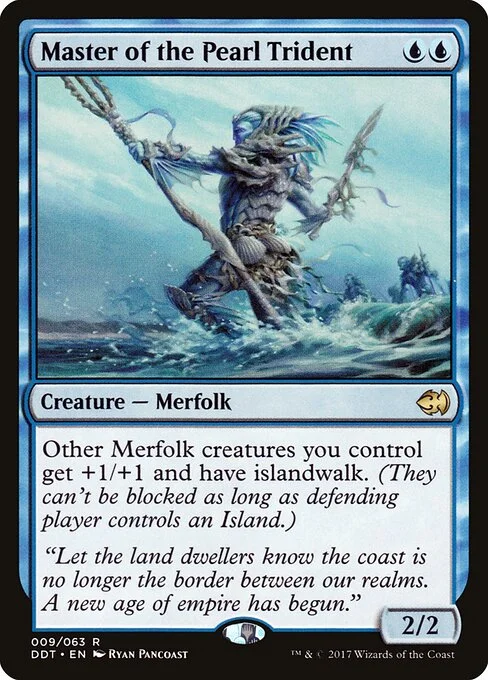 Master of the Pearl Trident, carta Magic di tipo Creature — Merfolk illustrata da Ryan Pancoast