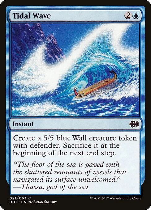 Tidal Wave, carta Magic di tipo Instant illustrata da Brian Snõddy