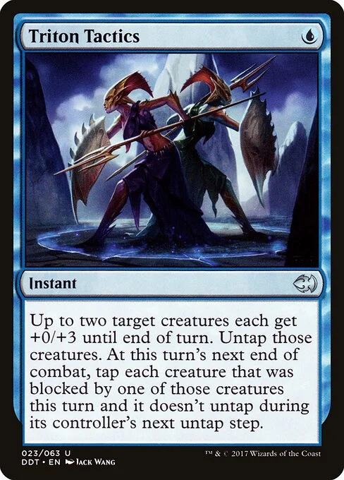 Triton Tactics, carta Magic di tipo Instant illustrata da Jack Wang