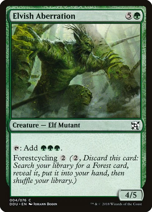 Elvish Aberration, carta Magic di tipo Creature — Elf Mutant illustrata da Johann Bodin