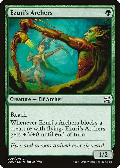 Ezuri's Archers, carta Magic di tipo Creature — Elf Archer illustrata da Shelly Wan
