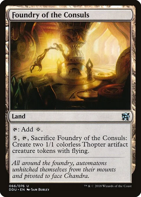 Foundry of the Consuls, carta Magic di tipo Land illustrata da Sam Burley