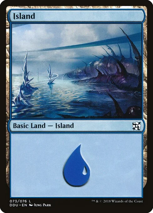 Island, carta Magic di tipo Basic Land — Island illustrata da Jung Park