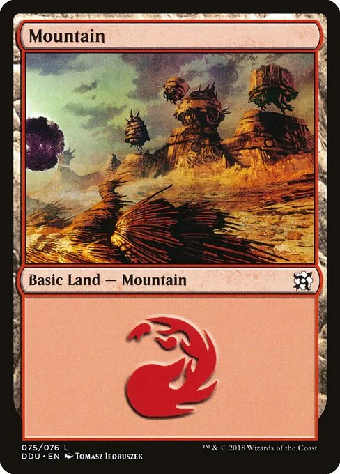 Mountain, carta Magic di tipo Basic Land — Mountain illustrata da Tomasz Jedruszek
