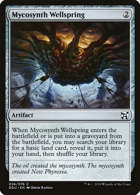 Mycosynth Wellspring, carta Magic di tipo Artifact illustrata da David Rapoza