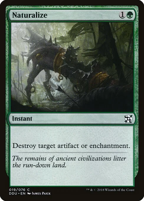 Naturalize, carta Magic di tipo Instant illustrata da James Paick