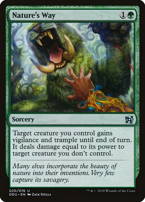 Nature's Way, carta Magic di tipo Sorcery illustrata da Zack Stella