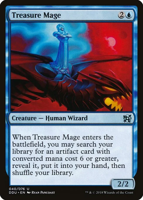 Treasure Mage, carta Magic di tipo Creature — Human Wizard illustrata da Ryan Pancoast