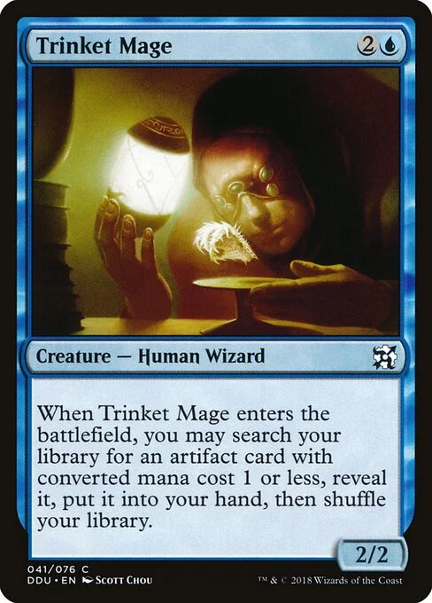 Trinket Mage, carta Magic di tipo Creature — Human Wizard illustrata da Scott Chou