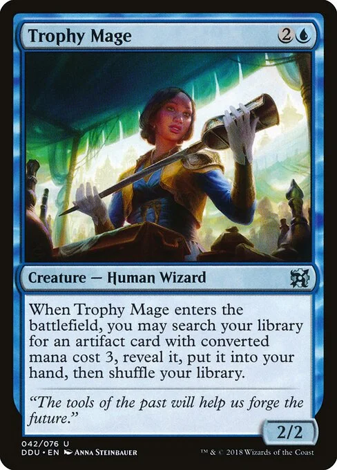 Trophy Mage, carta Magic di tipo Creature — Human Wizard illustrata da Anna Steinbauer