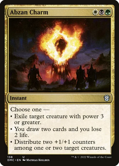Abzan Charm, carta Magic di tipo Instant illustrata da Mathias Kollros