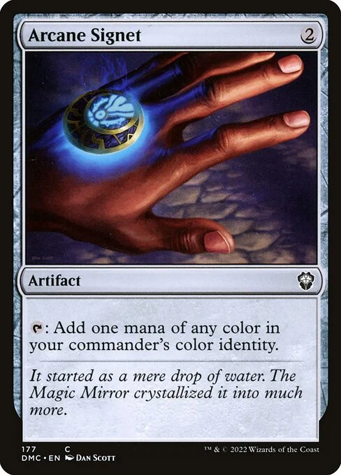 Arcane Signet, carta Magic di tipo Artifact illustrata da Dan Murayama Scott