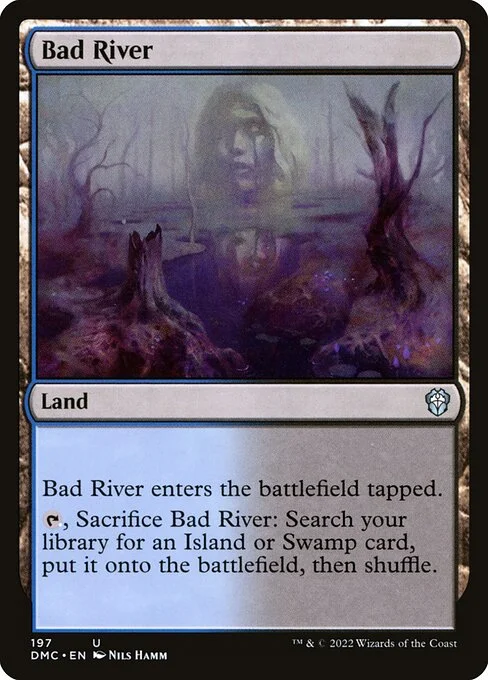 Bad River, carta Magic di tipo Land illustrata da Nils Hamm