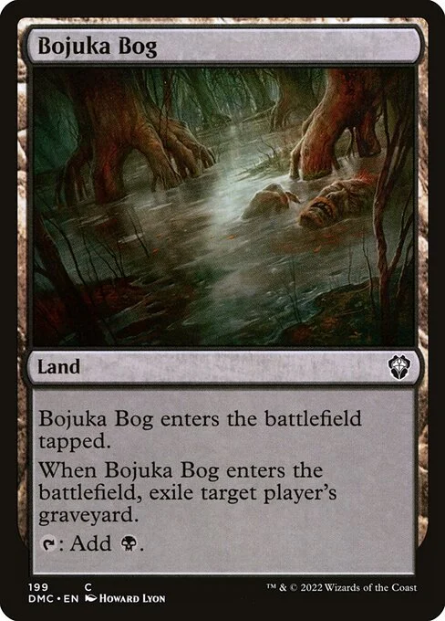 Bojuka Bog, carta Magic di tipo Land illustrata da Howard Lyon