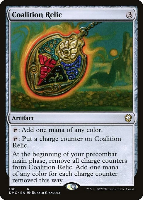 Coalition Relic, carta Magic di tipo Artifact illustrata da Donato Giancola