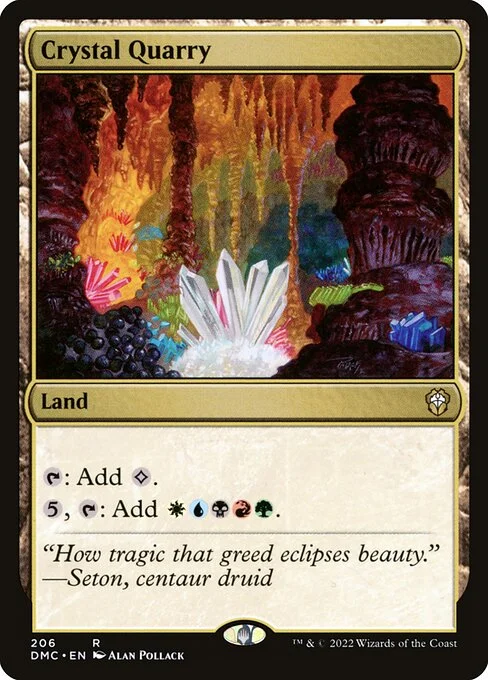 Crystal Quarry, carta Magic di tipo Land illustrata da Alan Pollack