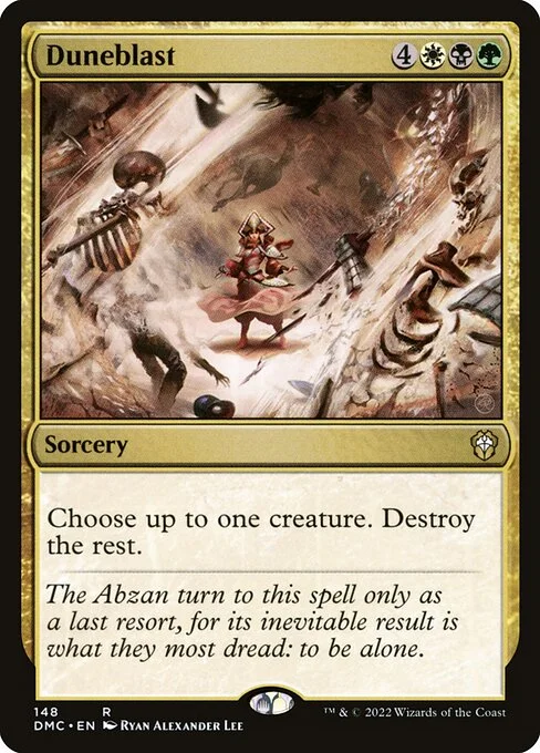 Duneblast, carta Magic di tipo Sorcery illustrata da Ryan Alexander Lee