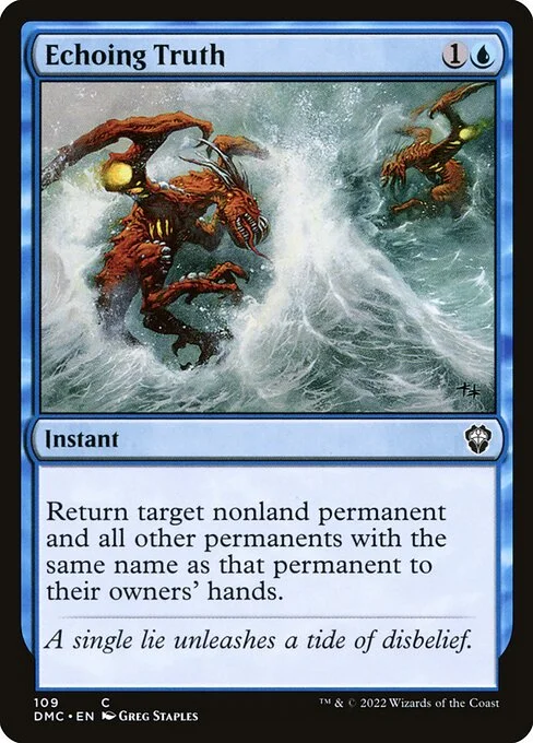 Echoing Truth, carta Magic di tipo Instant illustrata da Greg Staples