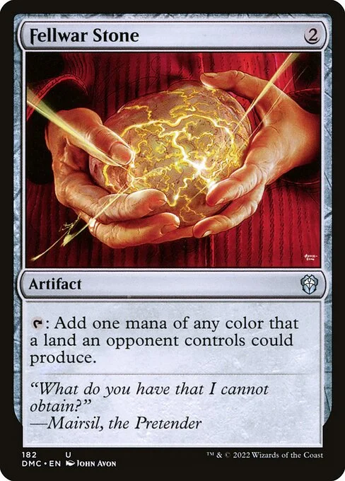 Fellwar Stone, carta Magic di tipo Artifact illustrata da John Avon