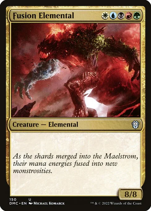 Fusion Elemental, carta Magic di tipo Creature — Elemental illustrata da Michael Komarck