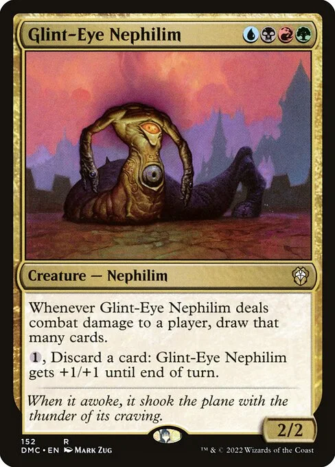 Glint-Eye Nephilim, carta Magic di tipo Creature — Nephilim illustrata da Mark Zug