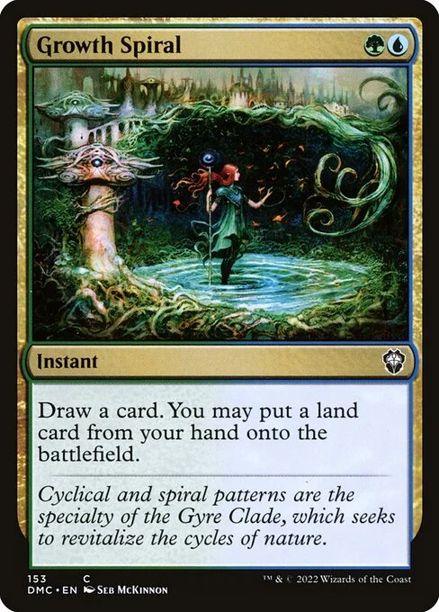 Growth Spiral, carta Magic di tipo Instant illustrata da Seb McKinnon
