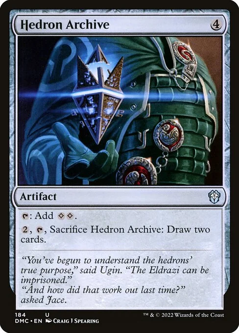 Hedron Archive, carta Magic di tipo Artifact illustrata da Craig J Spearing
