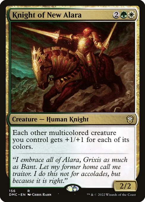 Knight of New Alara, carta Magic di tipo Creature — Human Knight illustrata da Chris Rahn