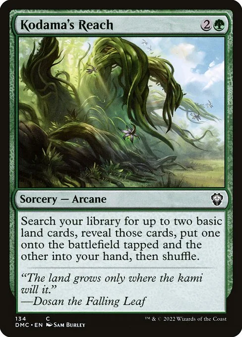Kodama's Reach, carta Magic di tipo Sorcery — Arcane illustrata da Sam Burley