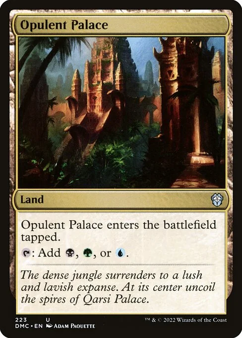 Opulent Palace, carta Magic di tipo Land illustrata da Adam Paquette