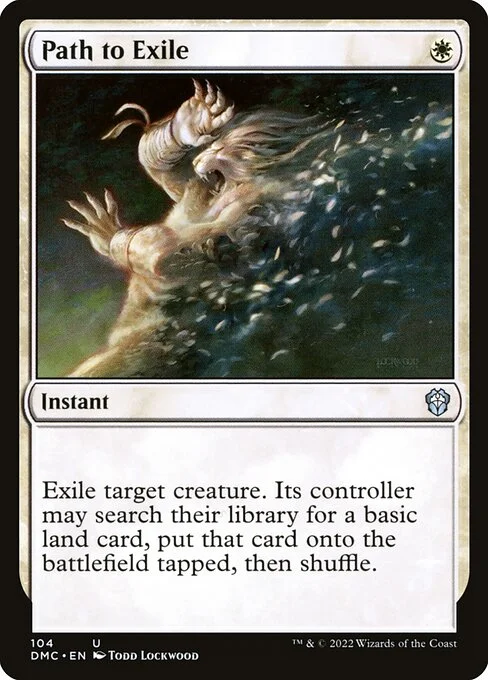 Path to Exile, carta Magic di tipo Instant illustrata da Todd Lockwood