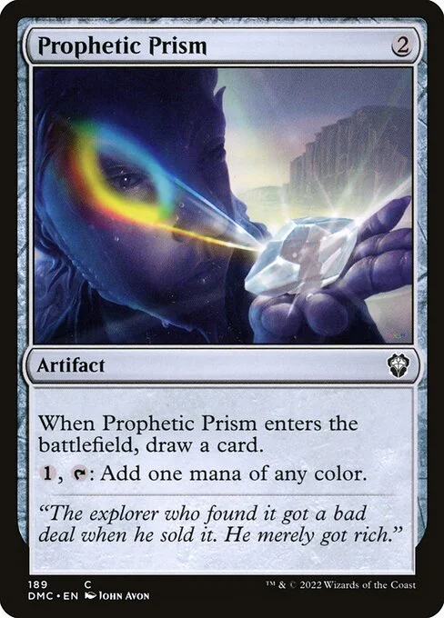 Prophetic Prism, carta Magic di tipo Artifact illustrata da John Avon