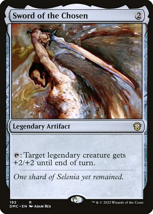 Sword of the Chosen, carta Magic di tipo Legendary Artifact illustrata da Adam Rex
