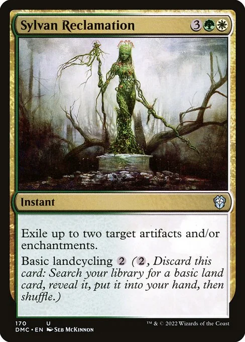 Sylvan Reclamation, carta Magic di tipo Instant illustrata da Seb McKinnon